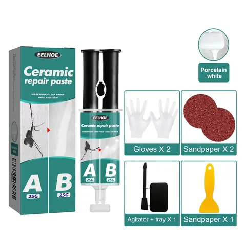 Professional Ceramic Tile Repair Paste Agent Kit Waterproof Adhesive For Bathroom Kitchen Home Porcelain Crack Fix Agent