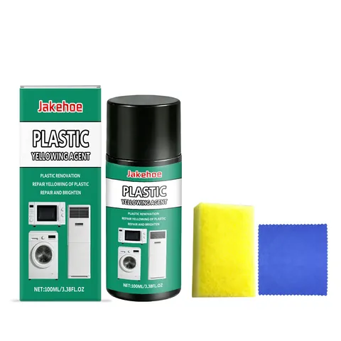 Agent d'Élimination du Jaunissement du Plastique pour Appareils Ménagers Micro-ondes Machine à Laver Outil de Restauration Avec Éponge Chiffon