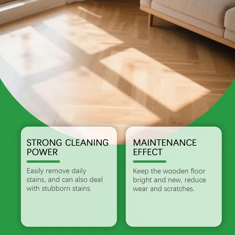 Jakehoe Concentrated Floor Cleaner Liquid Deep Cleaning Brightening Polish for Wood Tile Robot Vacuum Lemon Scent
