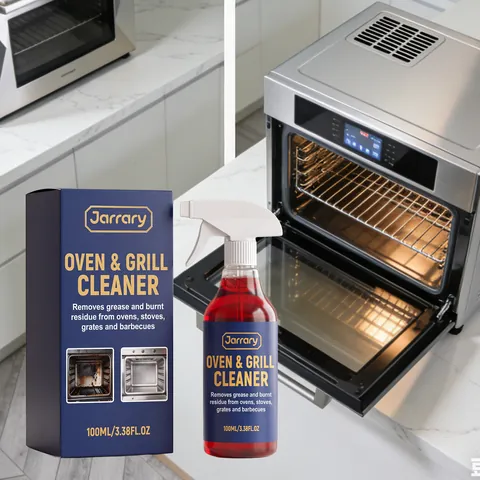 Jarrary 100ml Oven and Grill Cleaner Heavy Duty Degreaser Spray for BBQ Grills Stove Tops Burnt-on Grease Removal Cleaning
