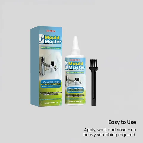 JAKEHOE Gel Antimuffa per Uso Domestico Kit di Pulizia a Penetrazione Profonda Con Spazzola per Bagno Cucina Piastrelle Pareti