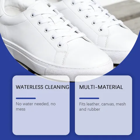 JAKEHOE White Shoe Cleaning Cream Waterless Stain Remover Paste for Sneakers Boots Leather Multi Surface Care
