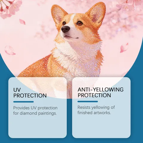 Spray Sellador de Pintura de Diamantes Jue Fish Transparente Fijación Permanente Anti-Amarilleo Protección UV para Manualidades DIY