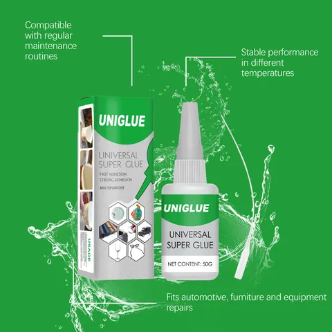 UNIGLUE Mehrzweck Starker Sekundenkleber Schnelltrocknend Wasserdicht Klebstoff Für Keramik Leder Metall Holz Glas Reparatur