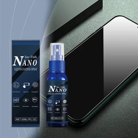 Nano Liquid Screen Protector Spray For Phone Glass Coating 9H Hardness Hydrophobic Oleophobic Anti-Fingerprint Protective Film Spray