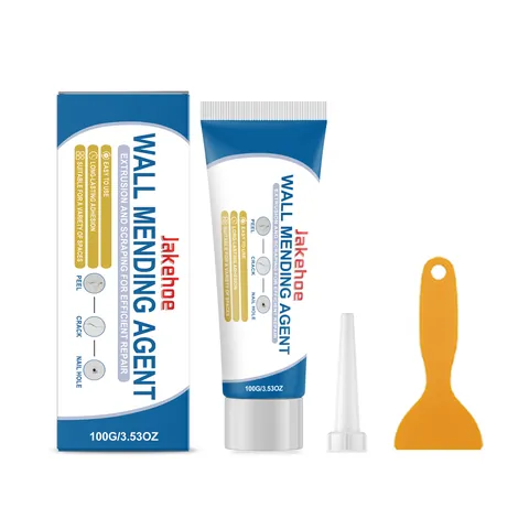 Wall Mending Agent Kit With Scraper And Nozzle Household Wall Repair Cream For Peel Crack Nail Hole Repairing White Interior Wall Paint Mender
