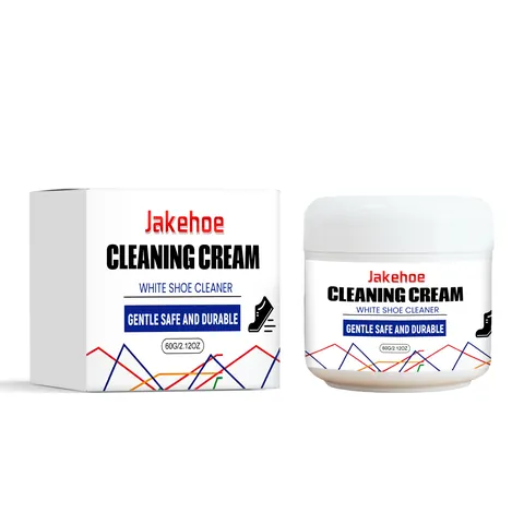 JAKEHOE White Shoe Cleaning Cream Waterless Stain Remover Paste for Sneakers Boots Leather Multi Surface Care
