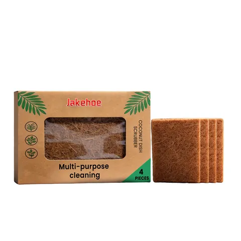 Estropajo de Fibra de Coco Ecológico Almohadilla de Limpieza de Cocina de Fibra Vegetal Natural Multiuso Uso Doméstico