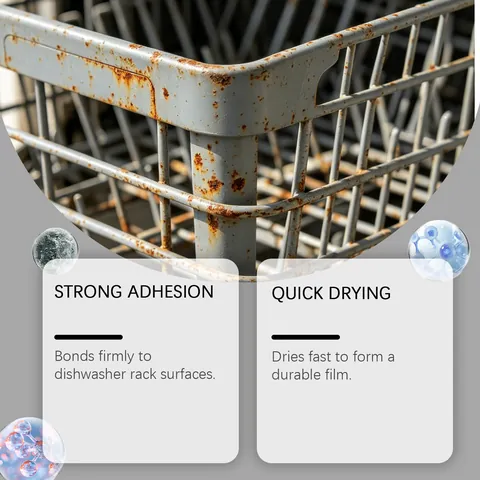 JAKEHOE Dishwasher Rack Repair Glue Grey Rubber Coating Anti-Rust Waterproof Sealant Adhesive For Metal Plastic Baskets