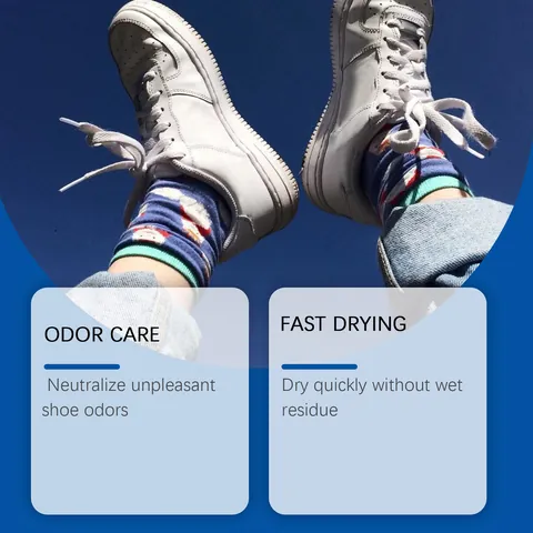 JAKEHOE Shoe And Sock Deodorant Spray Odor Neutralizer For Athletic Shoes Sneakers Fast Drying Long Lasting Freshness Footwear Care