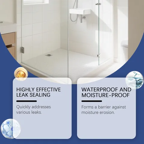 JUE FISH Leak Repair Glue Waterproof Moisture-Proof Coating For Bathroom Pipes Walls Roof Household Sealing Adhesive With Brush