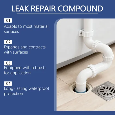 JUE FISH Composto Impermeabile per la Riparazione delle Perdite Rivestimento Sigillante Con Pennello Per Bagno Muro Tubo Casa