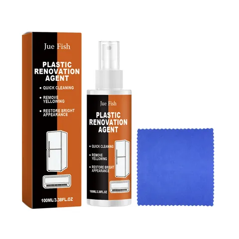 Spray Nettoyant Blanchissant pour Plastique pour Coque d'Appareils Électroménagers Décontamination Dépoussiérage Restauration Avec Chiffon