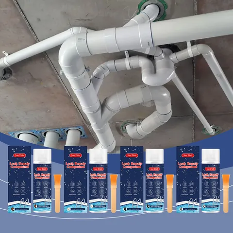 JUE FISH Leak Repair Glue Waterproof Moisture-Proof Coating For Bathroom Pipes Walls Roof Household Sealing Adhesive With Brush