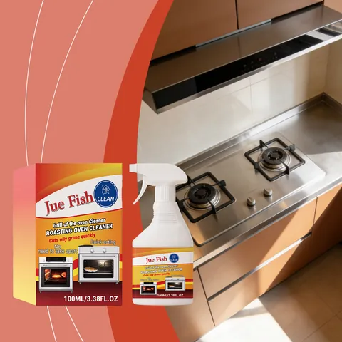 Kitchen Heavy Grease Cleaner Spray Effective Oil Stain Remover For Cooktop Oven Grill Hood Cleaning Liquid Formula Supplies