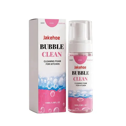 Nettoyant à Bulles pour Cuisine Dégraissant Puissant Spray Mousse pour Hotte de Cuisinière Agent de Nettoyage