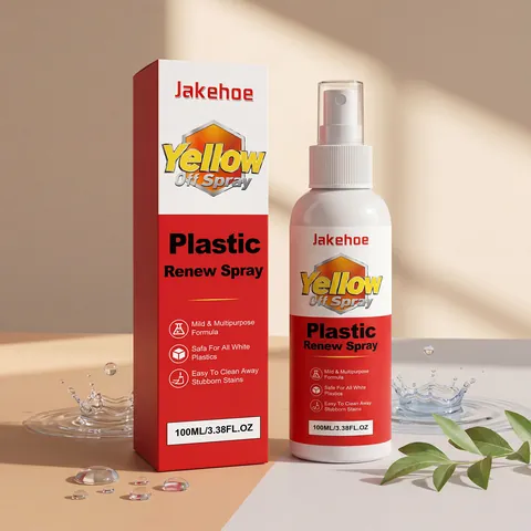 JAKEHOE 100ml Spray de Rénovation de Plastique Multi-usages Nettoyage Ménager Anti-jaunissement pour Meubles Appareils Électroménagers Climatiseurs
