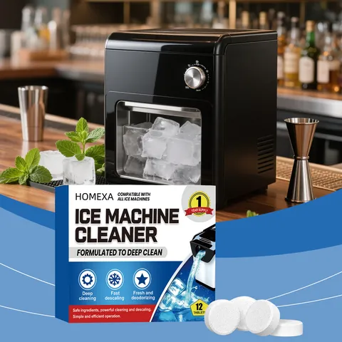 HOMEXA Ice Machine Cleaner Tablets Deep Cleaning And Descaling Formula For Household Commercial Ice Makers Efficient Deodorizer