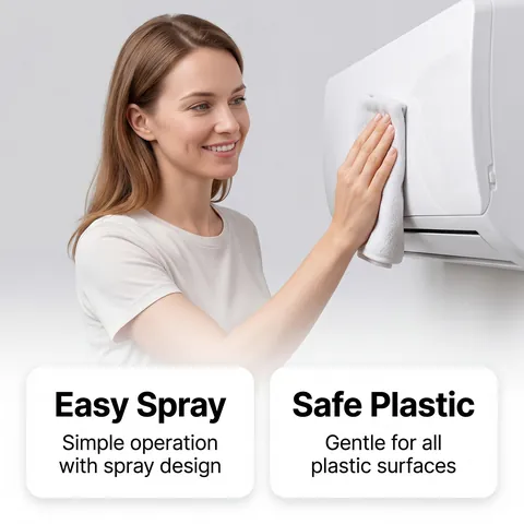 JAKEHOE 100ml Spray de Rénovation de Plastique Multi-usages Nettoyage Ménager Anti-jaunissement pour Meubles Appareils Électroménagers Climatiseurs