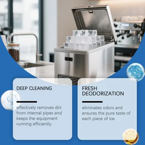HOMEXA Ice Machine Cleaner Tablets Deep Cleaning And Descaling Formula For Household Commercial Ice Makers Efficient Deodorizer