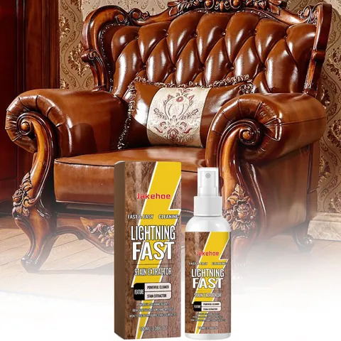 Jakehoe Rapid Leather Stain Extractor Cleaner Polish Maintenance Spray For Furniture Sofa Shoe Bag Powerful Cleaning Care