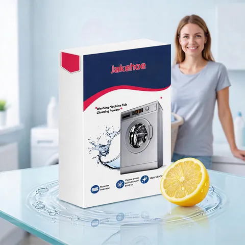 Jakehoe 100g Σκόνη Καθαρισμού Πλυντηρίου Ρούχων Βαθύς Καθαρισμός Αφαλάτωση Για Οικιακά Πλυντήρια Τυμπάνου Και Παλμού Απορρυπαντικό