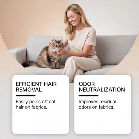 YEGBONG Pet Hair Removal Spray For Clothing Cat Dog Fur Remover Odor Neutralizer Mild Fabric Care Spray Home Cleaning Supplies