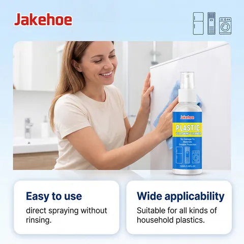 Jakehoe 100ml Nettoyant Pour le Jaunissement du Plastique Appareils Ménagers Meubles Rénovation Spray de Nettoyage