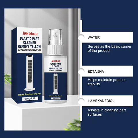 JAKEHOE Spray Éliminateur De Jaunissement Du Plastique Nettoyage En Profondeur Liquide Éclaircissant Pour Appareils Ménagers Meubles Pièces En Plastique