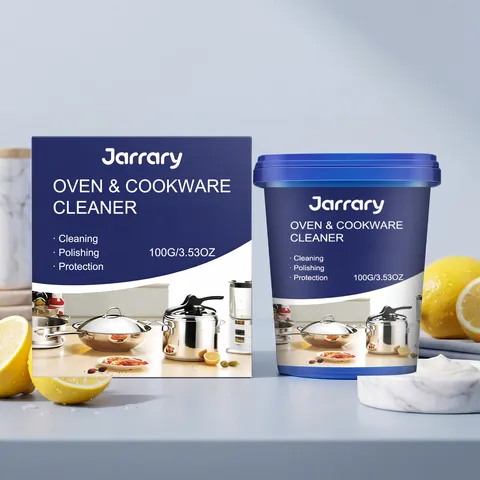 Jarrary Cookware Cleaning Paste Stainless Steel Oven Cleaner Multi Purpose Degreaser For Kitchen Polishing Protection