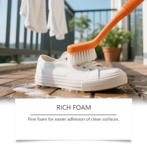 Jakehoe Portable Shoe Cleaner Spray Gentle Formula Fast Acting Foam For Canvas Leather White Sneakers Stain Dirt Remover