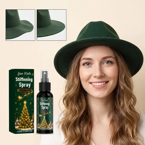 Jue Fish Fabric Stiffening Spray Hat Care Gentle Formula Anti-Wrinkle Fabric Care Shape Retention Spray For Hats DIY 100ml