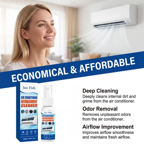 Jue Fish Airconditioningreiniger Spray Ontgeurder Diepe Reiniging Luchtverfrisser Voor Huisonderhoud
