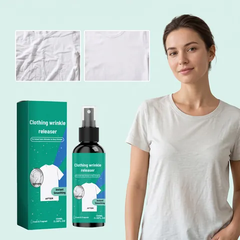 Kleding Rimpelverwijderaar Spray Instant Gladstrijkende Textielverzorger Draagbaar Reisformaat Frisse Geur Voor Alle Stoffen