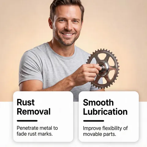 RAYHONG Multi Purpose Rust Remover Lubricant Metal Surface Cleaning Spray For Bolts Tools Machinery Parts Care Maintenance
