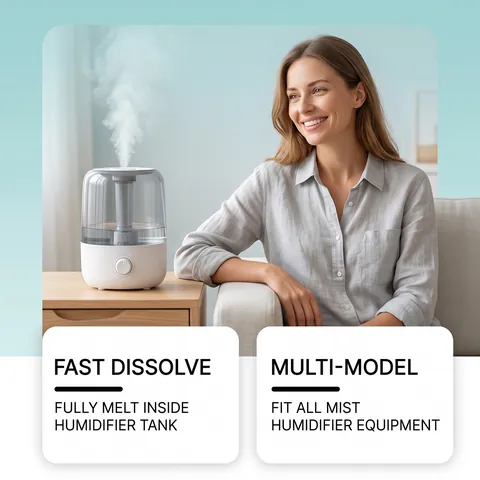 Jue Fish Humidifier Cleaner Tablets Descaling Effervescent Tablets For Ultrasonic Cool Mist Evaporative Humidifiers Gentle Maintenance Formula
