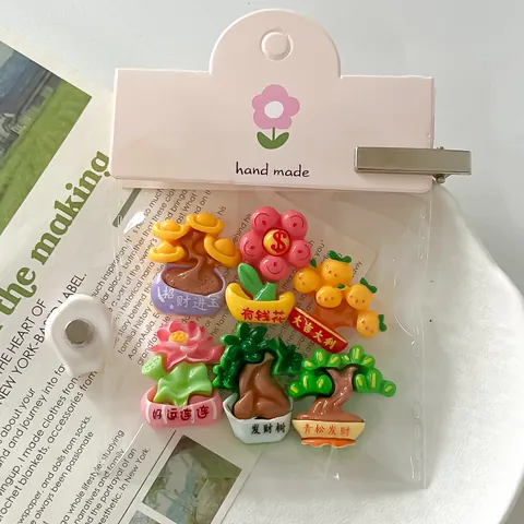Miniatuur Kunstmatige Potplant Hars Accessoires Voor DIY Ambachten Telefoon Geval Schoen Charms Schattige Ornamenten Kit