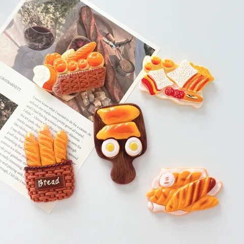 Grote Simulatie Brood Hars Charms DIY Handgemaakte Sieraden Accessoires Voedsel Spel Croc Charms Voor Schoendecoratie Hars Ambacht