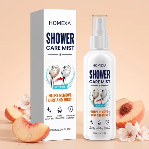 Shower Head Care Mist Deep Cleaning Limescale Rust Remover For Bathroom Fixtures Scented Nozzle Renovation Spray