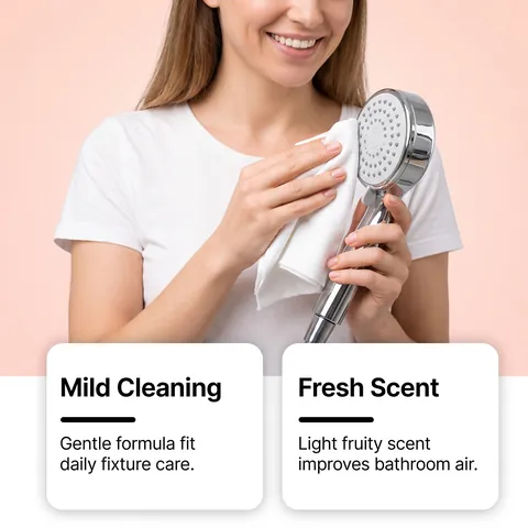 Shower Head Care Mist Deep Cleaning Limescale Rust Remover For Bathroom Fixtures Scented Nozzle Renovation Spray