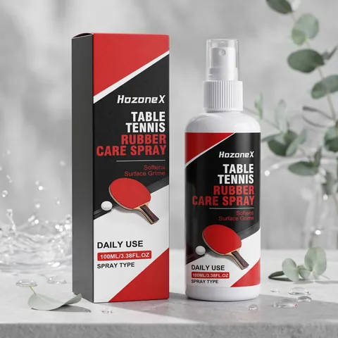 HozoneX Table Tennis Rubber Care Spray Mild Formula Professional Ping Pong Paddle Cleaner Spray for Rubber Maintenance