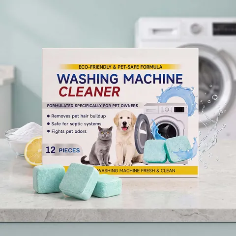 Pet Safe Washing Machine Cleaner Tablets Effervescent Deep Cleaning Deodorizing Hair Removal Laundry Drum Washer Descaler