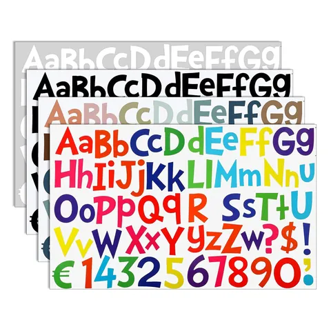 Adesivi Con Lettere E Numeri Per Aula Bacheca Poster Bottiglia Fai Da Te Lettere Numeriche Carta Patinata Impermeabile