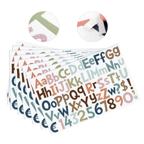 Adesivi Con Lettere E Numeri Per Aula Bacheca Poster Bottiglia Fai Da Te Lettere Numeriche Carta Patinata Impermeabile