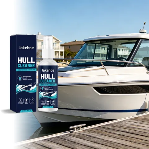 Jakehoe Nettoyant pour Coque de Bateau Spray pour Fibre de Verre Métal Surfaces Peintes Taches Ligne d'Eau Détartrant Portable Marine