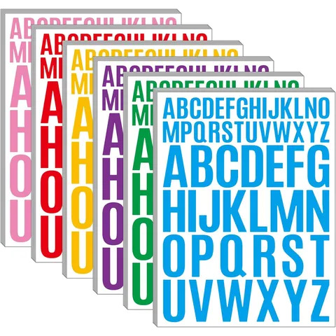 Colorful Alphabet Stickers Graffiti Letter Decals For Mailbox Classroom Home Decor DIY Waterproof Art Paper Stickers