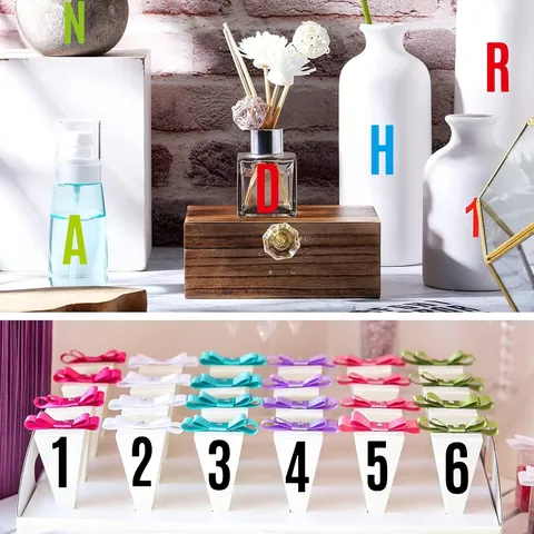 Waterproof Alphabet and Number Stickers Copperplate Paper Letters for Mailbox Sign Window Boat Car Door DIY Decoration Labels