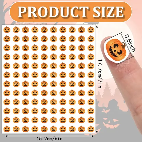 Halloween Mini Kürbis Aufkleber Jack-O-Lantern Graffiti Etiketten Für Umschläge Scrapbooks DIY Geschenk Dekoration