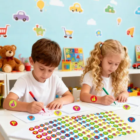 Thumbs Up Motivational Reward Stickers For Kids Students Colorful Decorative Coated Paper Stickers For School Classroom Behavior Chart