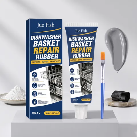 Jue Fish Gray Dishwasher Basket Repair Rubber Kit Heat Resistant Liquid Coating Scratch Repair Agent For Dishwasher Rack